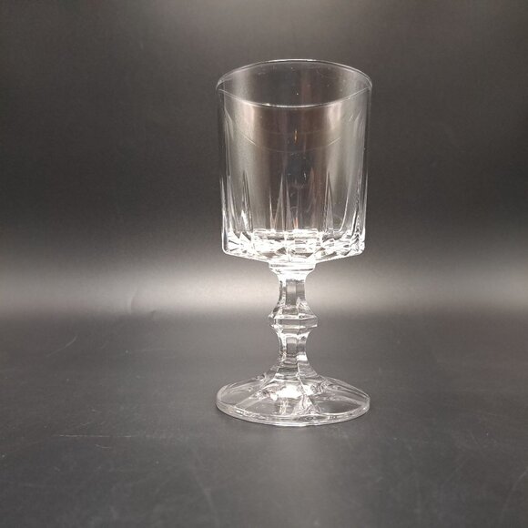 Vintage Crystal Wine Goblet Elegant Cut Glass Stemware - Picture 2 of 13